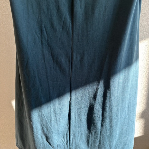 Alya Teal A-Line Dress Small Short Sleeve Stretch Casual Skater Dress - Picture 5 of 10